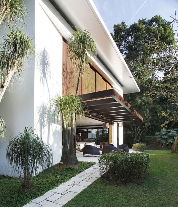Covered terrace modern wood glass pergola designer