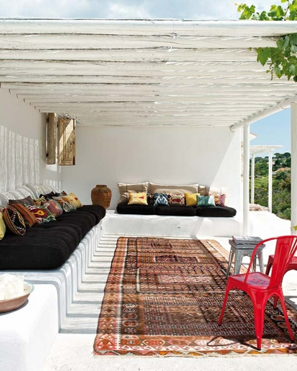 Terrasse dekker moderne tre glass pergola markise komfortable