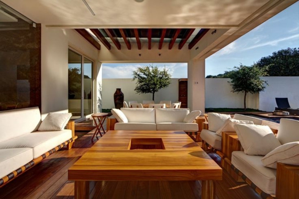 Terrasser utendørs moderne tre glass pergola markise robust