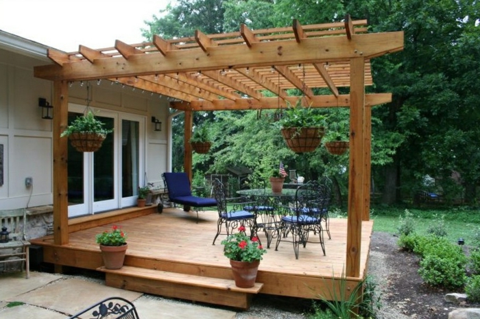 Canopy patio patio shape wooden canopy