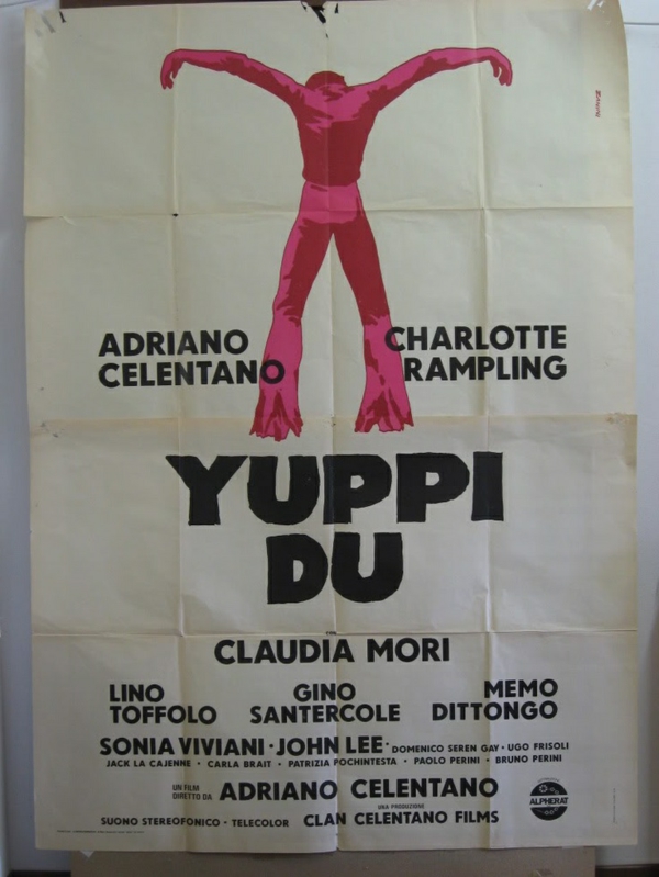 Italian laulaja ja näyttelijä Celentano elokuva yuppi du