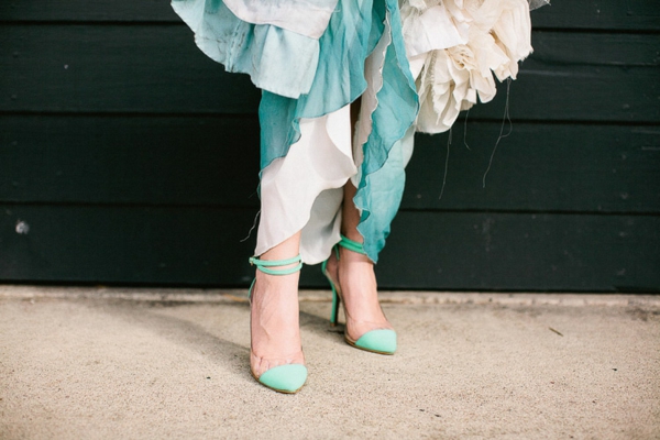 Ариел на русалката сватбена декорация обувки