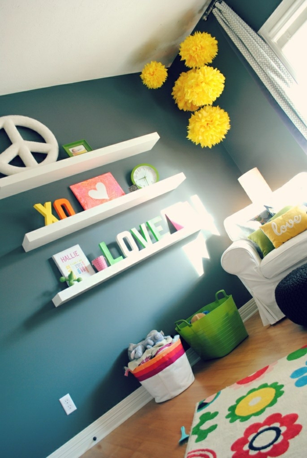 Babykamer peace design deco-ideeën pastelkleurige deco-items