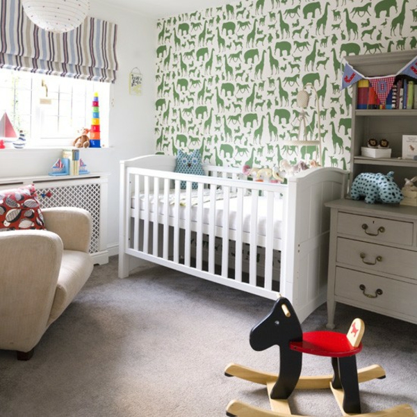 Diseño de patrón de animal de habitación de bebé decorar ideas por tema