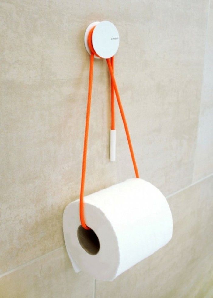 Accessoires de salle de bain Porte-papier de toilette Porte-papier de toilette Ruban Orange