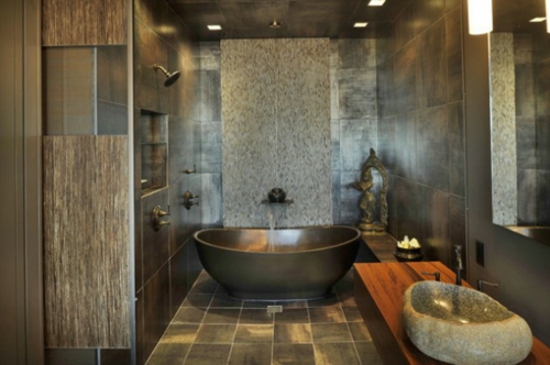 Badkamer Designs in Aziatische stijl tegels-bad-douche-sink