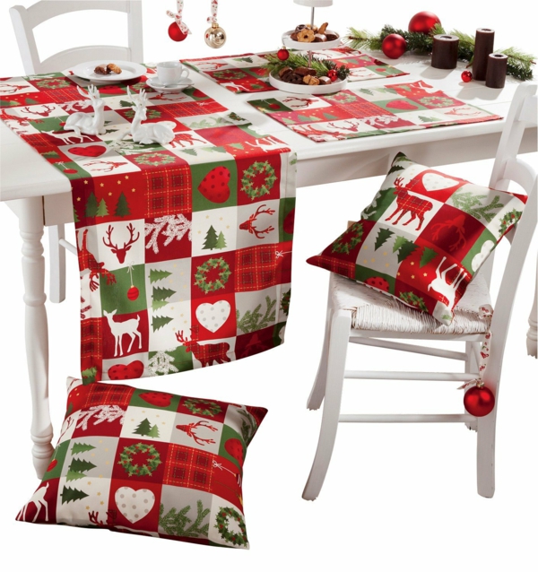 工艺想法tablecloths圣诞节现代圣诞节装饰品