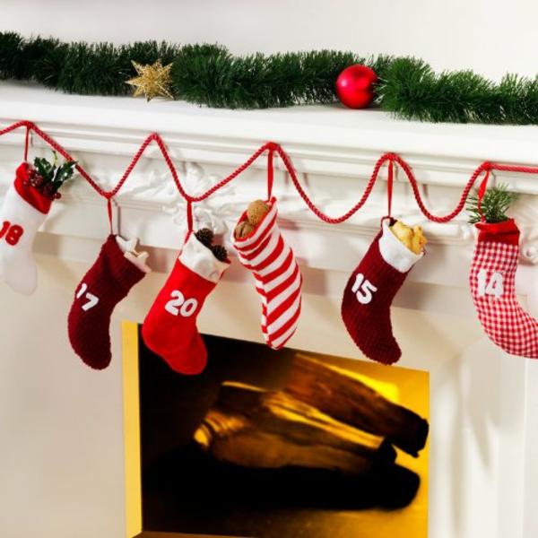 礼物花环现代圣诞节装饰圣诞节袜子