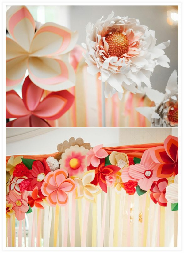 עיצוב רעיונות נייר אוריגמי פרחים