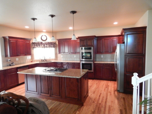Crafting ideas for old kitchen cabinets mahogany red marble