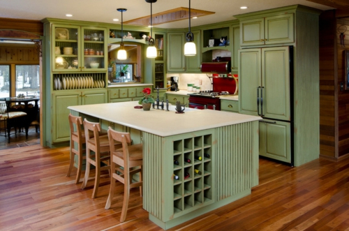 Meno idėjų kūrimas senų virtuvinių spintelių tradiciniams virtuvės baldams