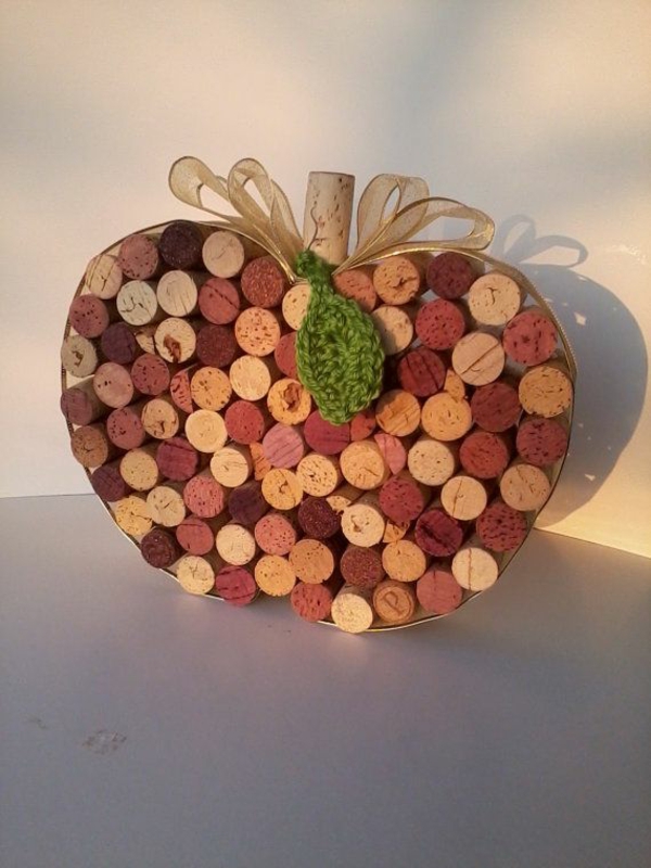 Craft cool diy cork apple wall decor