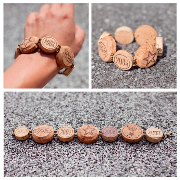 Craft cork bracelet bracelet around