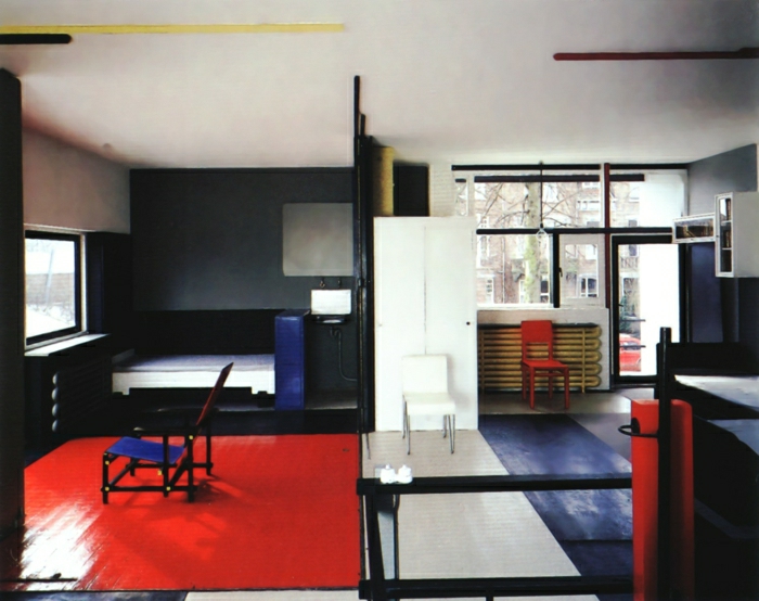 Bauhaus-stijlontwerp Geoptimaliseerde kamerinrichting