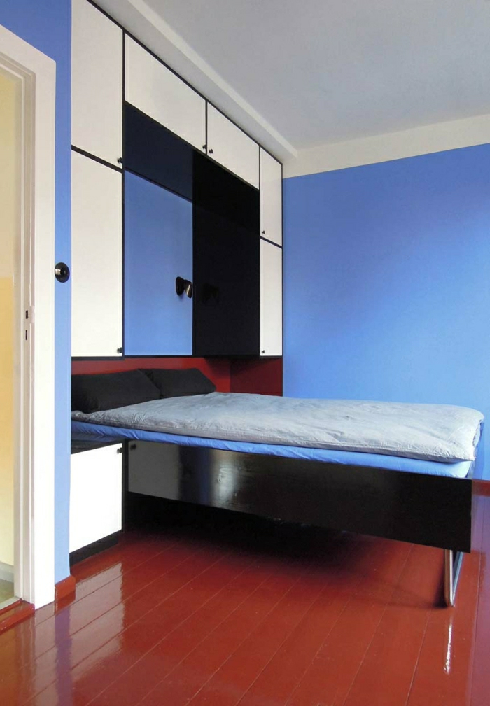 Bauhaus style design Optimized room element bed