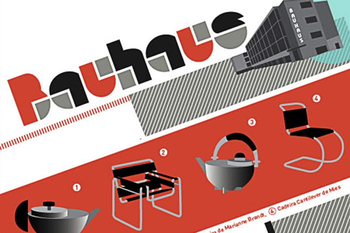Bauhaus стил плакат модерна архитектура изкуство
