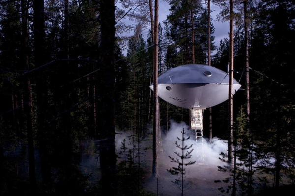 Trærhus av verden designer futuristisk konstruert