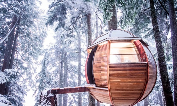 Дървени къщи на света проектират хотелско дърво