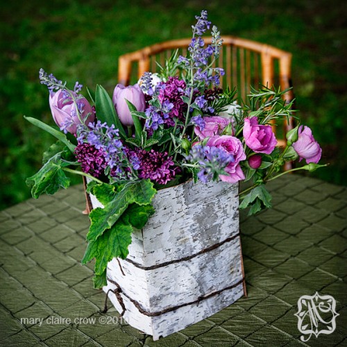 Træ kvæg vase bord haven havemøbler utrolige blomster