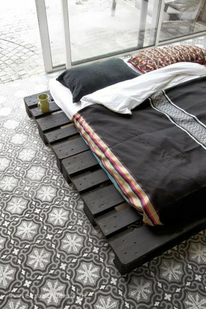 Κρεβάτι παλετών καναπέ παλετών παλέτες κρεβάτι έπιπλα παλετών μαζί ιδέες υπνοδωματίων NEW15