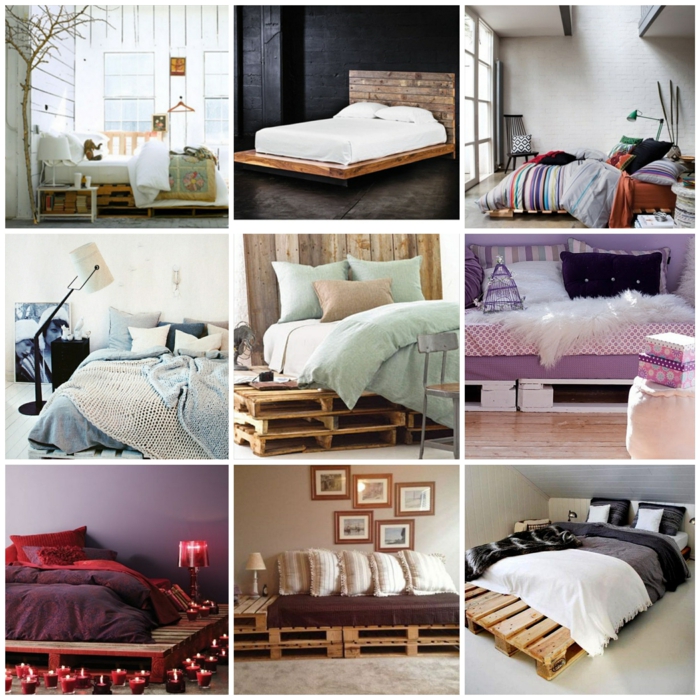 Легло, изработено от палетни дивани, изработено от палети Палетни мебели от палети, изработени от палети