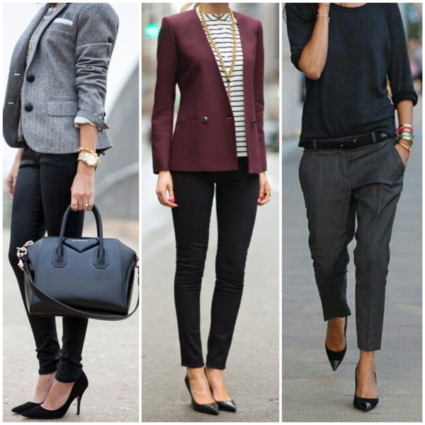 Pantalones blazer elegantes de moda para mujer de negocios