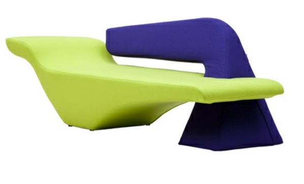 Chaise longue sofa møbler lilla grønn