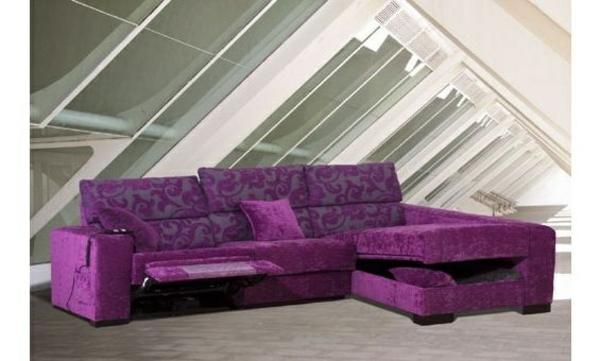 Chaise longue sofa møbler lilla inspirasjon
