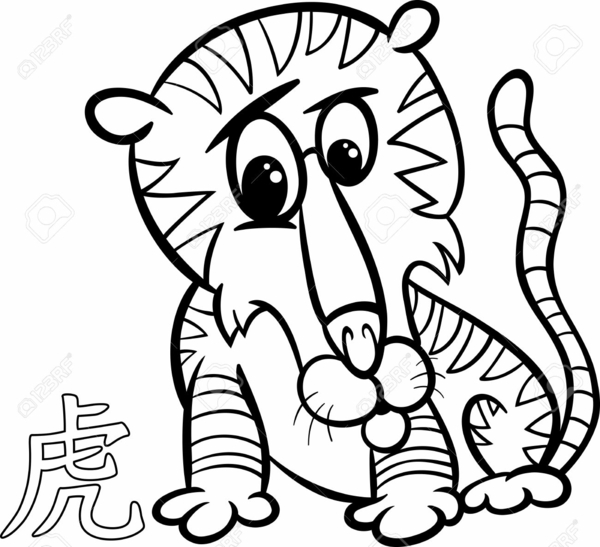 Κινέζικη ζωγραφική τίγρη ωροσκόπιο