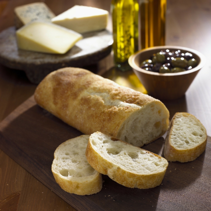 Ciabatta brød med olje