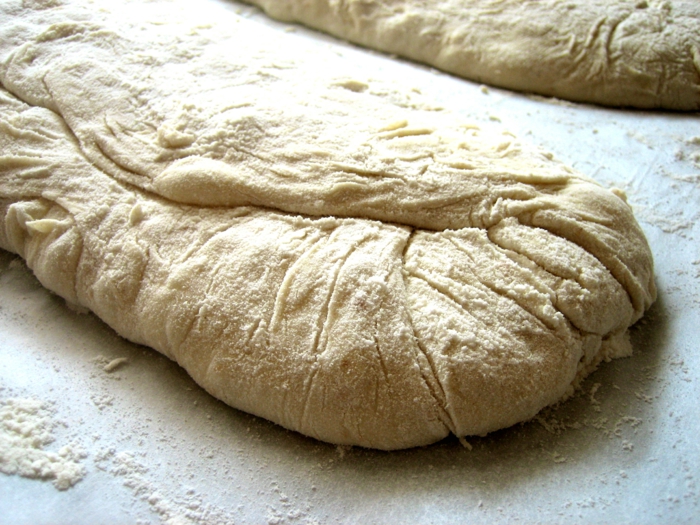 Ciabatta chlebové těsto surové