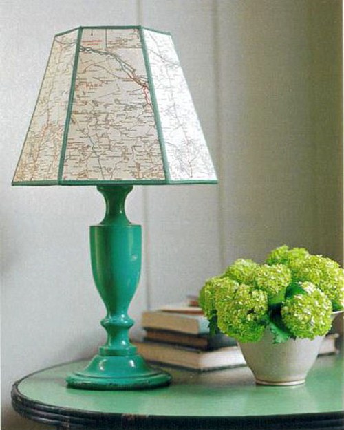 Cool maps idea green lamp design