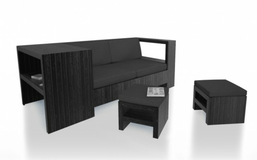 Cool baldai, dažyti juodi Euro padėklai DIY amatų idėjos