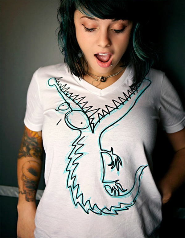 מגניב מצחיק חולצות עיצוב תנין