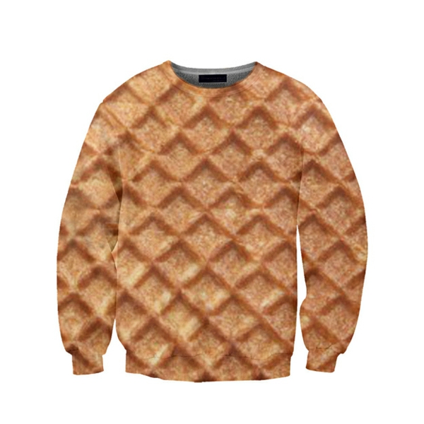 מגניב חולצות עיצוב waffle