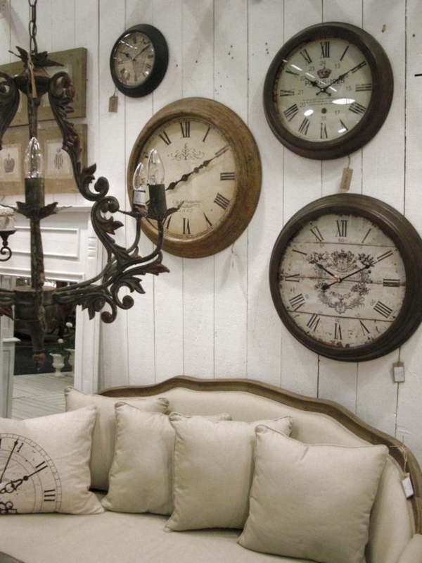 לוחות עץ מגניב שעונים קיר קלאסי עגול