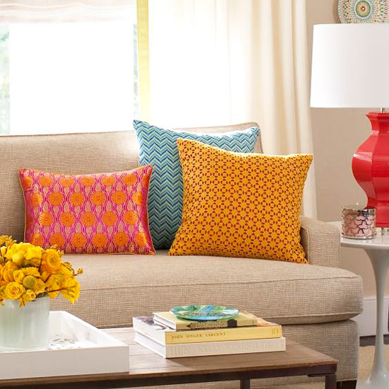 Cool Living Tips Living Room Dekoration mønster rig ornamenter pude
