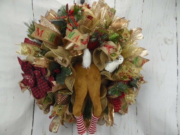 DIY Advent Wreath Christmas Decorations Wood