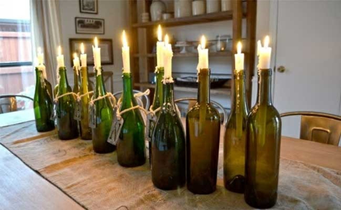 Κάντε DIY διακόσμηση με γυάλινα μπουκάλια κερί τον εαυτό σας
