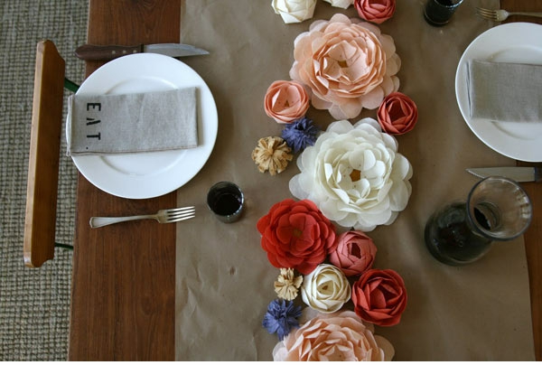 bestek van de schotel eet bruiloft deco rozen kleurrijk