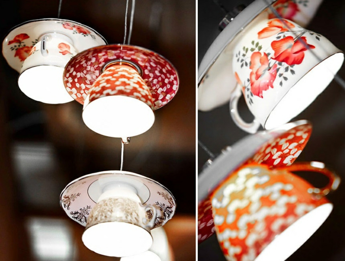 DIY Lamp LAMPES DIY faire lampe abat-jour bricolage par vous-même faire de la vaisselle