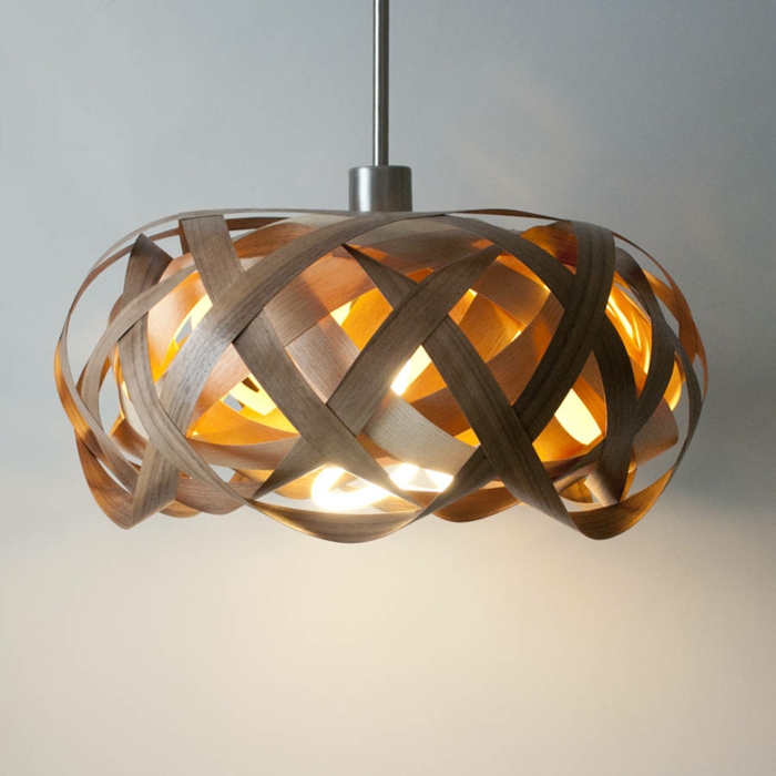 DIY LAMPS SELF make lámpara DIY tonos de lámpara tú mismo haz bird nest nest wood