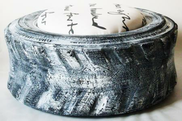 Meubles bricolage de tabouret de pneu de voiture