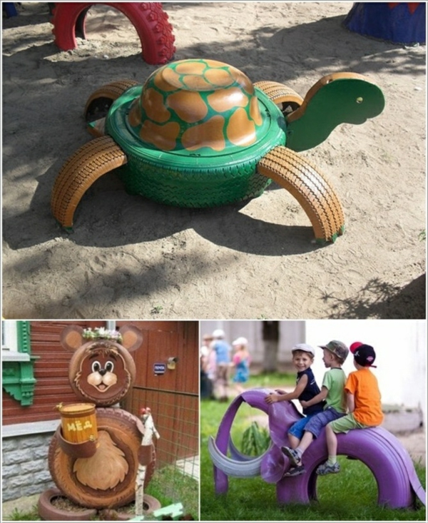 projects car tires car tires recycling turtle bear