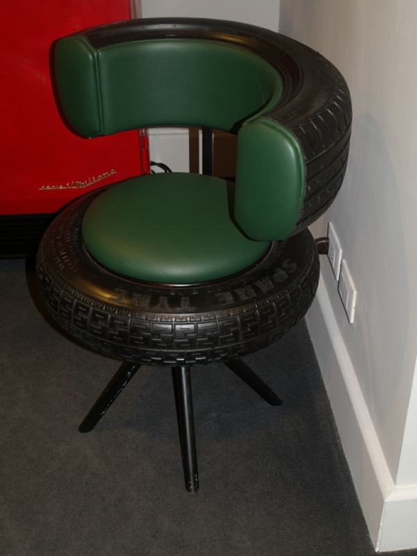 Furniture from car tires car tires recycling chair hallway