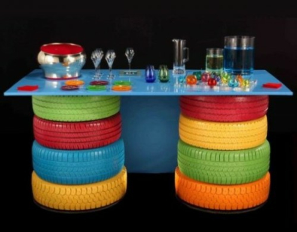 car tires recycling furniture car tire table top glass