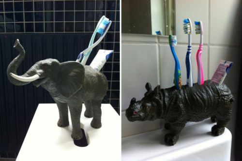 Porte-brosse à dents idées figures décoratives bricolage
