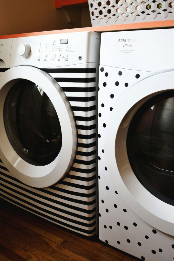 Secador de la lavadora de la decoración del hogar de DIY renueve el modelo de punto del patrón de la raya