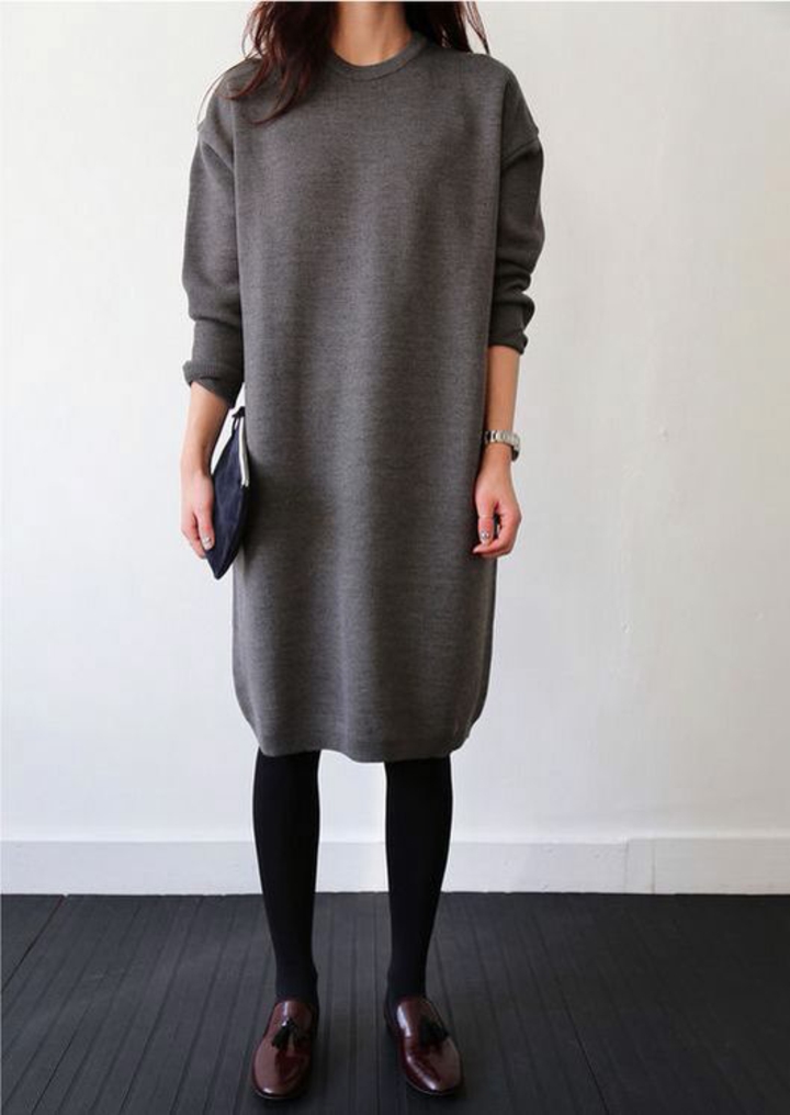 Moteriškos megztinės dabartinės mados tendencijos 2016 Long Pullover Ladies
