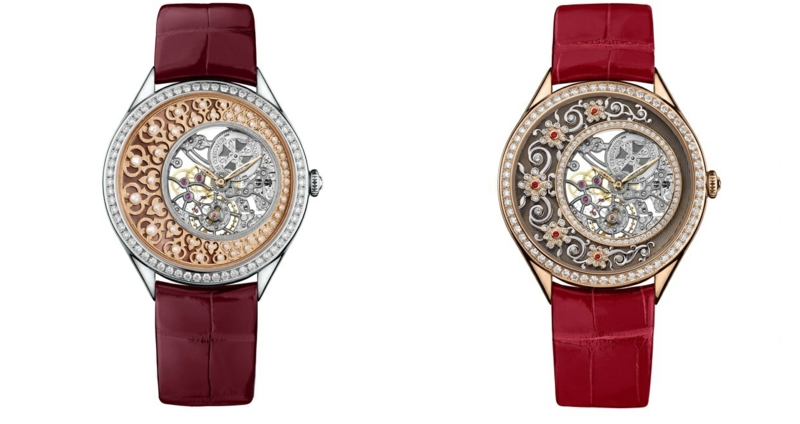 Dames kijken elegant design rood lederen horlogebanden